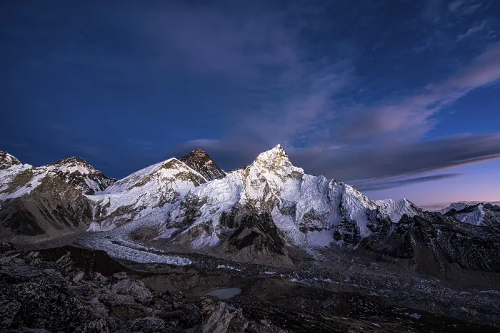 Framed Print : Sunset view from Kala Patthar of Mount Everest