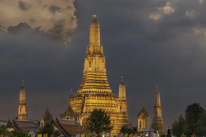 Framed Print : Sunset at Wat Arun, Temple of Dawn