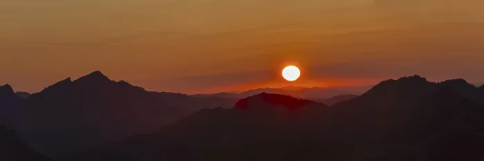 Framed Print : Sunset from Zeigersattel am Nebelhorn
