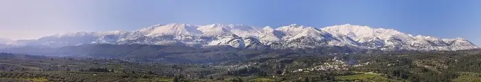 Framed Print : Super panorama shot, Lefka Ori in winter Framed Print : Super panorama shot, Lefka Ori in winter
