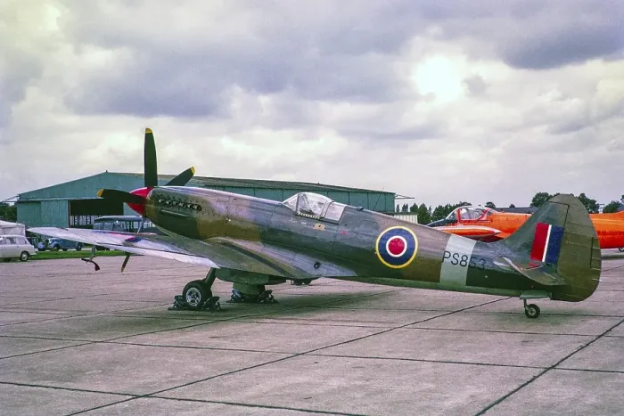 Framed Print : Supermarine Spitfire PS853 aircraft, UK 1966 Photo Reconnaissance Spitfire Mk XIX with a Rolls Royce Griffon engine Framed Print : Supermarine Spitfire PS853 aircraft, UK 1966 Photo Reconnaissance Spitfire Mk XIX with a Rolls Royce Griffon engine