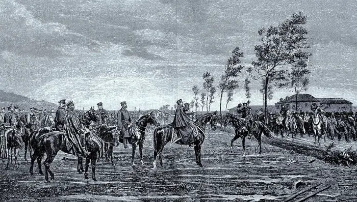 Framed Print : The surrender of Metz to Prince Frederick Charles of Prussia on 29 October 1870