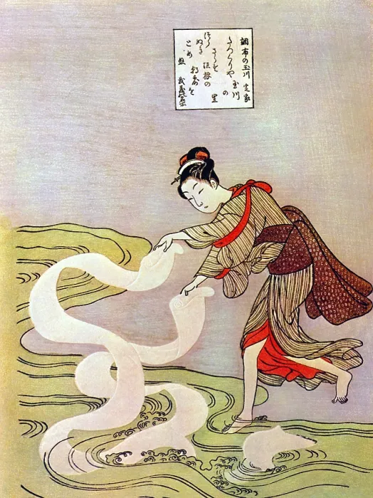 Framed Print : Suzuki Harunobu (鈴木 春信4)