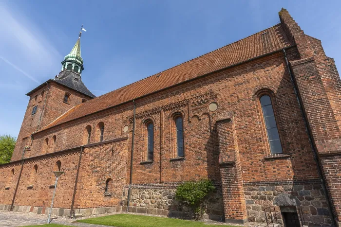 Framed Print : Svendborg Old Town, St. Nicolai Church