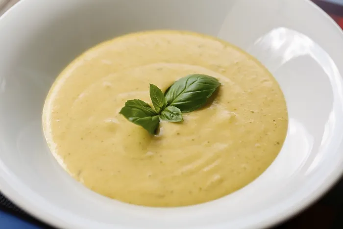 Framed Print : Swabian cuisine, potato soup, soup dish
