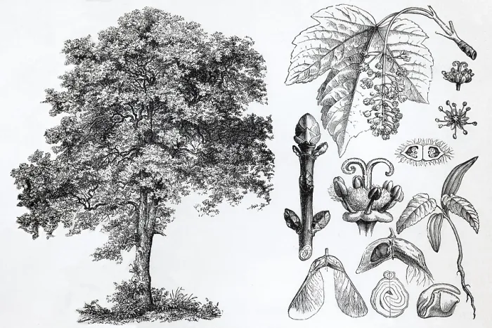 Framed Print : Sycamore maple (Acer pseudoplatanus)