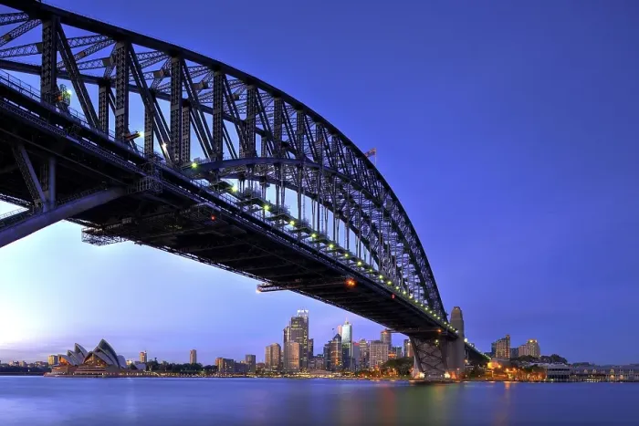 Framed Print : Sydney Opera House, Sydney Harbor Bridge