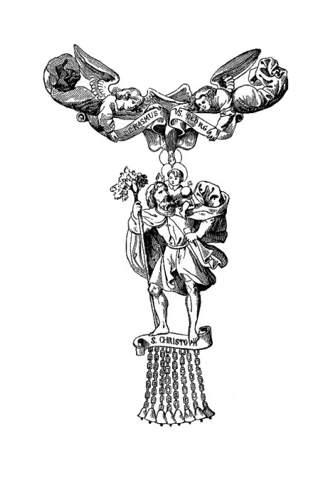 Framed Print : Symbol of the Order of St. Christopher