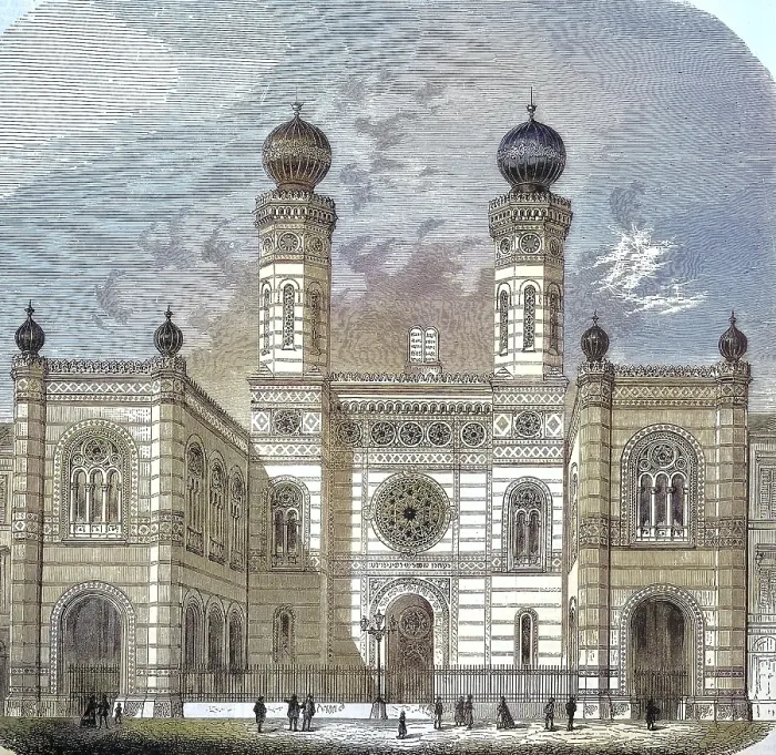 Framed Print : The synagogue on Dohany Street