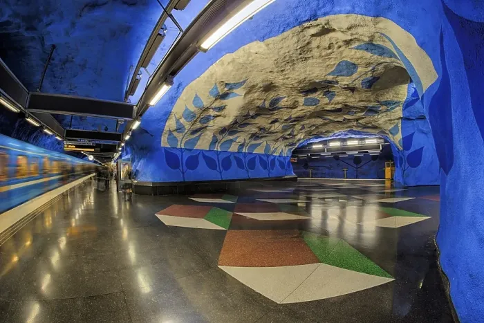 Framed Print : T-Centralen metro station, Tunnelbana