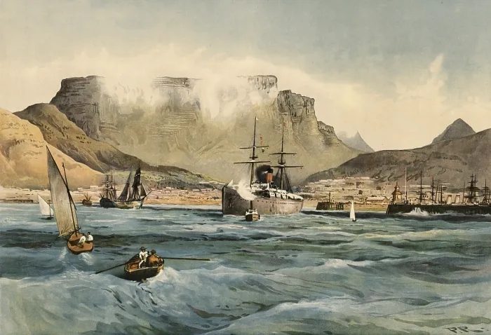 Framed Print : Table Mountain in Cape Town, South Africa