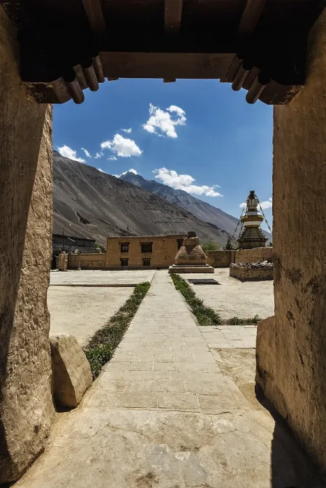 Framed Print : Tabo monastery of Tibetan Buddhist Gelug sect made of clay in Tabo village Framed Print : Tabo monastery of Tibetan Buddhist Gelug sect made of clay in Tabo village