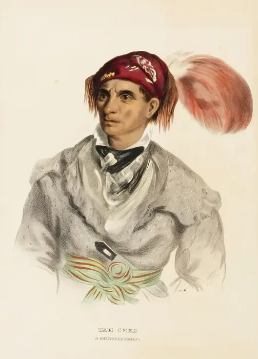 Framed Print : Tah-Chee (Dutch), A Cherokee Chief (1837) Framed Print : Tah-Chee (Dutch), A Cherokee Chief (1837)
