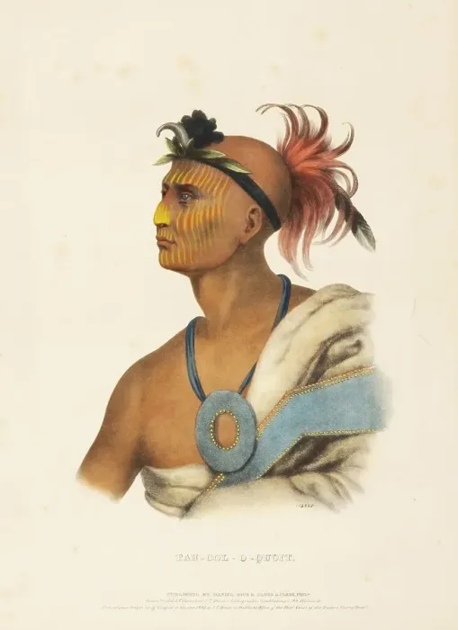 Framed Print : Tah-Col-O-Quoit (1842), Native American