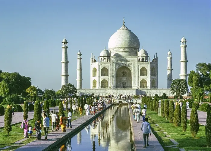 Framed Print : Taj Mahal, UNESCO World Heritage Site, Agra, Uttar Pradesh, India in 1974