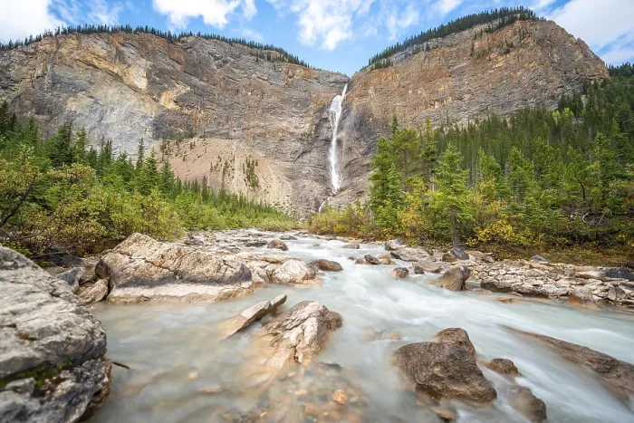 Framed Print : Takakkaw Falls, waterfall and wild river Framed Print : Takakkaw Falls, waterfall and wild river