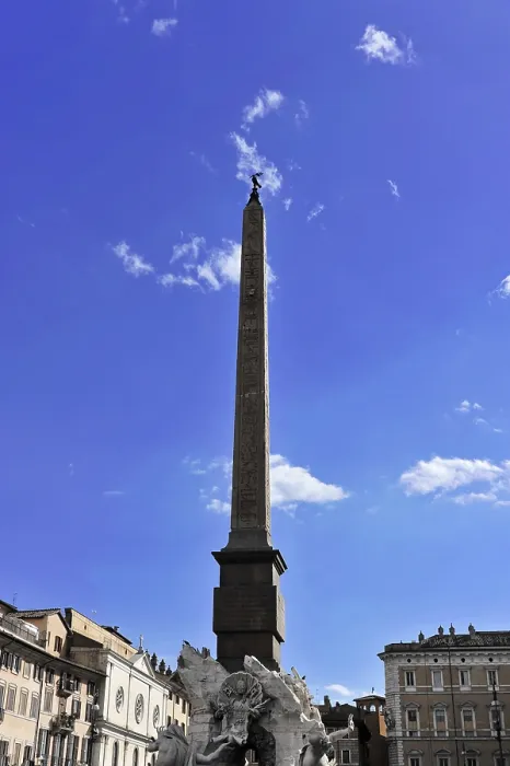 Framed Print : A tall obelisk rising against the clear blue sky