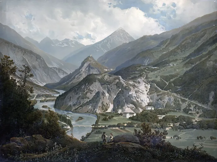 Framed Print : Talspur near Kronburg in the Upper Inn Valley