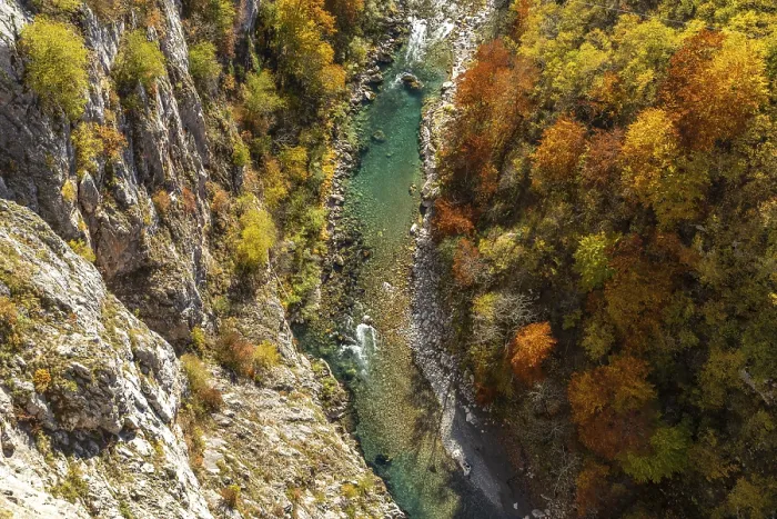 Framed Print : Tara River and Gorge in Autumn Framed Print : Tara River and Gorge in Autumn