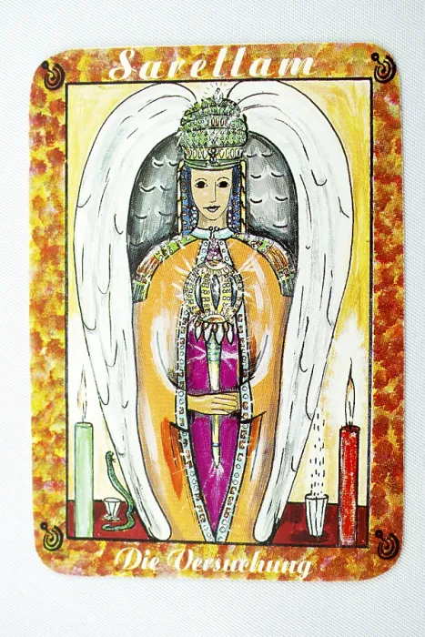 Framed Print : Tarot symbols with a grey background
