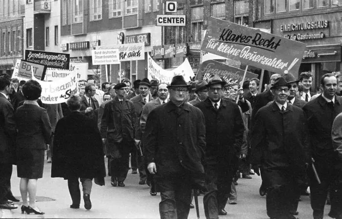 Framed Print : Tax officials also take to the streets for their demand for more pay Framed Print : Tax officials also take to the streets for their demand for more pay