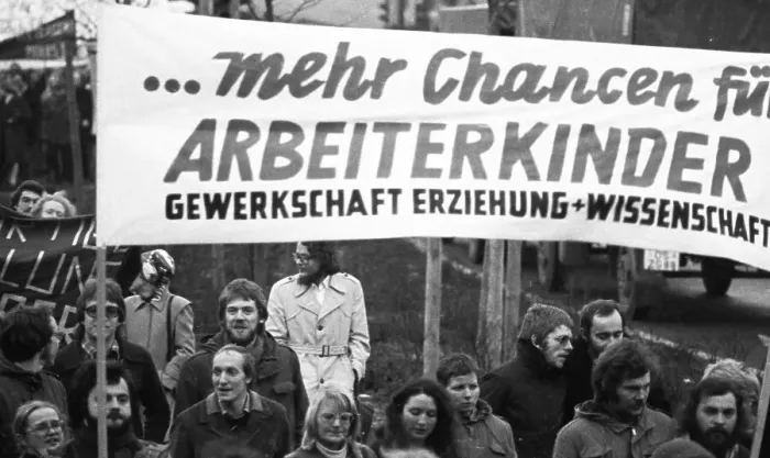 Framed Print : Against teacher unemployment, more than 5000 paedagogues