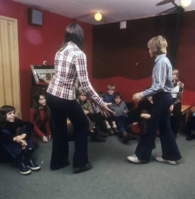 Framed Print : Teenage party in the 1970s Framed Print : Teenage party in the 1970s