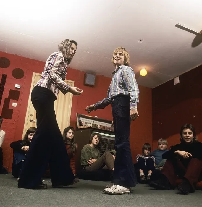 Framed Print : Teenage party in the 1970s