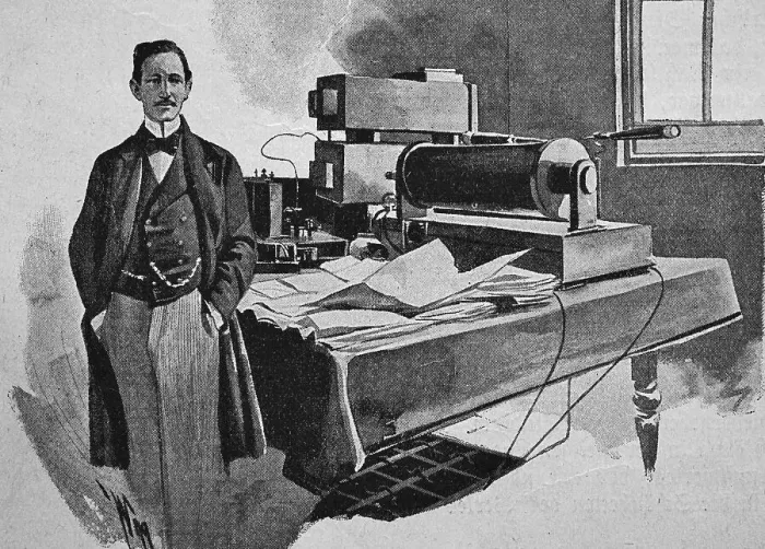 Framed Print : Telegraphy, Guglielmo Marconi, Marchese since 1924