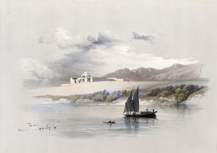 Framed Print : Temple of Amada of Hassaya in Nubia, Egypt, c. 1850, Historical, digitally restored reproduction from a 19th century original, exact date unknown, AI generated, Africa Framed Print : Temple of Amada of Hassaya in Nubia, Egypt, c. 1850, Historical, digitally restored reproduction from a 19th century original, exact date unknown, AI generated, Africa