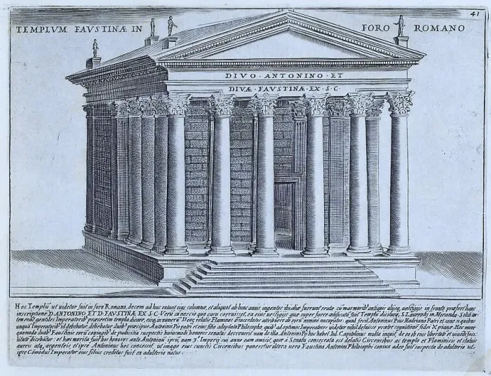 Framed Print : The Temple of Antoninus