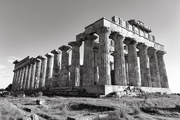 Framed Print : Temple E, Temple of Hera in the ancient Greek city of Selinunte