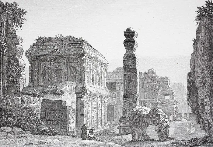 Framed Print : Temple of Ellora, Dumar Layna, India Framed Print : Temple of Ellora, Dumar Layna, India