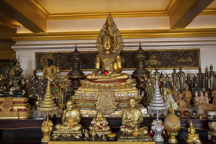 Framed Print : Temple Golden Mountain, Bangkok, Thailand, Asia