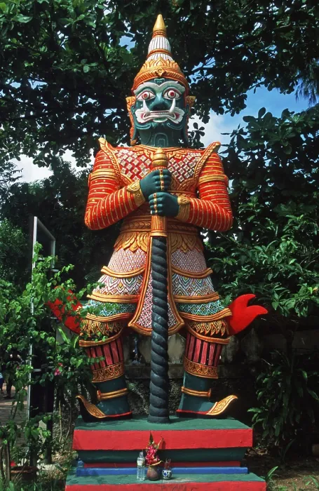 Framed Print : Temple guard statue at the Big Buddha statue on the island of Ko Samui Framed Print : Temple guard statue at the Big Buddha statue on the island of Ko Samui