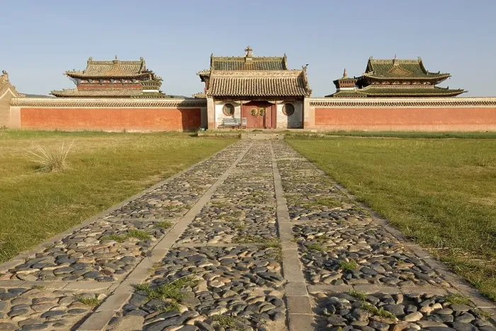 Framed Print : Temple in the inner complex of Erdene Zuu Khiid Monastery