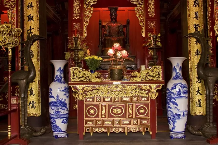 Framed Print : Temple of Literature, Hanoi, Confucius Temple