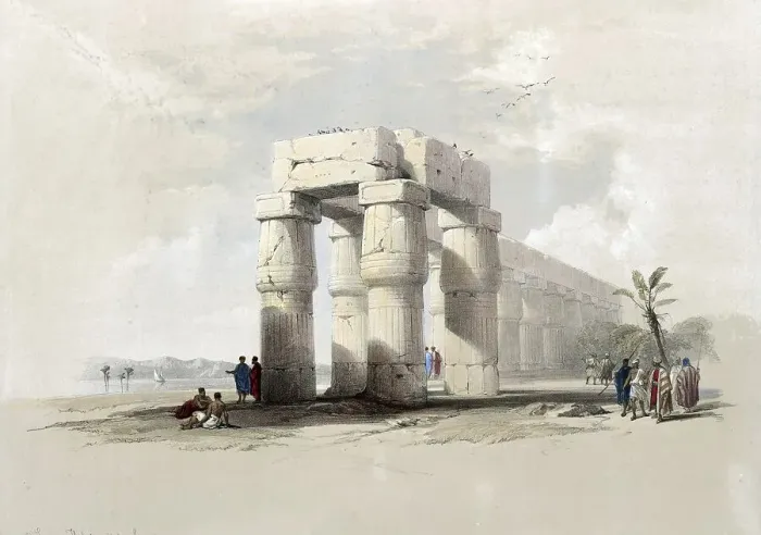 Framed Print : Temple in Luxor, Thebes, Upper Egypt Framed Print : Temple in Luxor, Thebes, Upper Egypt