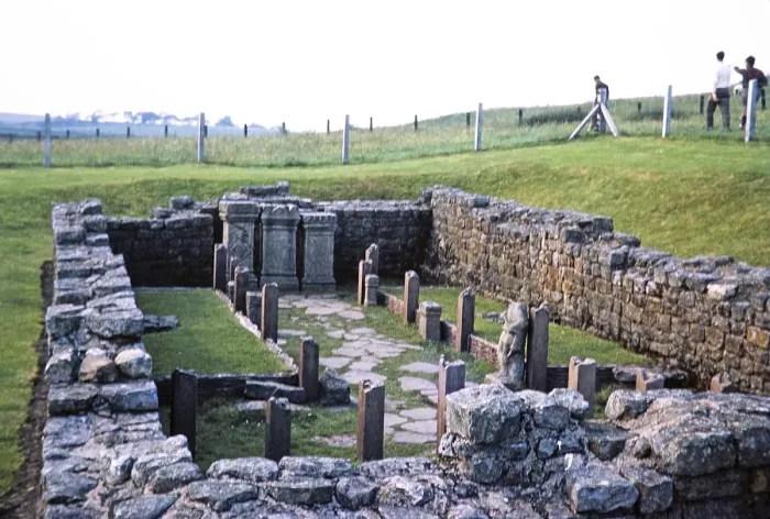 Framed Print : Temple of Mithras, Mithraeum, Carrawburgh, Hadrian's Wall, Northumberland, England, UK 1969 Framed Print : Temple of Mithras, Mithraeum, Carrawburgh, Hadrian's Wall, Northumberland, England, UK 1969