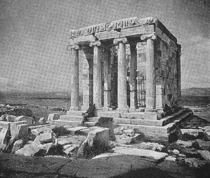 Framed Print : Temple of Nike on the Acropolis in Athens