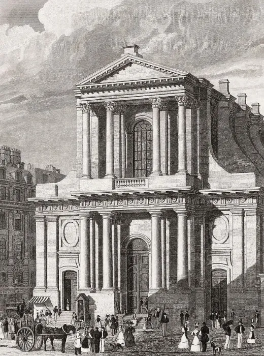 Framed Print : The Temple Protestant de l'Oratoire du Louvre