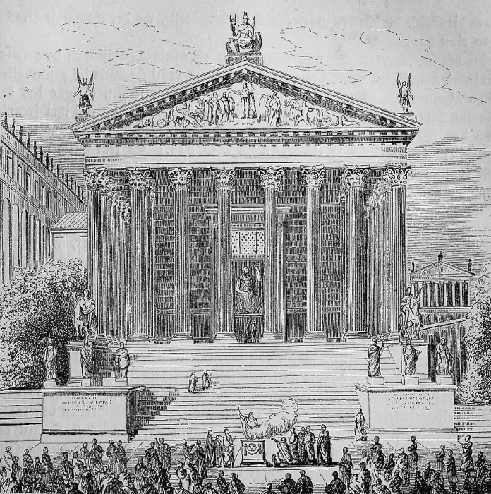 Framed Print : Temple of Romulus on the Roman Forum in Ancient Rome Framed Print : Temple of Romulus on the Roman Forum in Ancient Rome