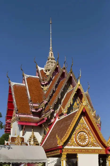 Framed Print : Temple behind the Wat Burapharam Framed Print : Temple behind the Wat Burapharam