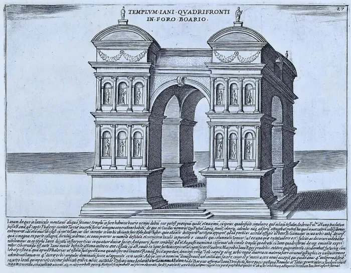 Framed Print : Templum Iani Quadrifronti In Foro Boario