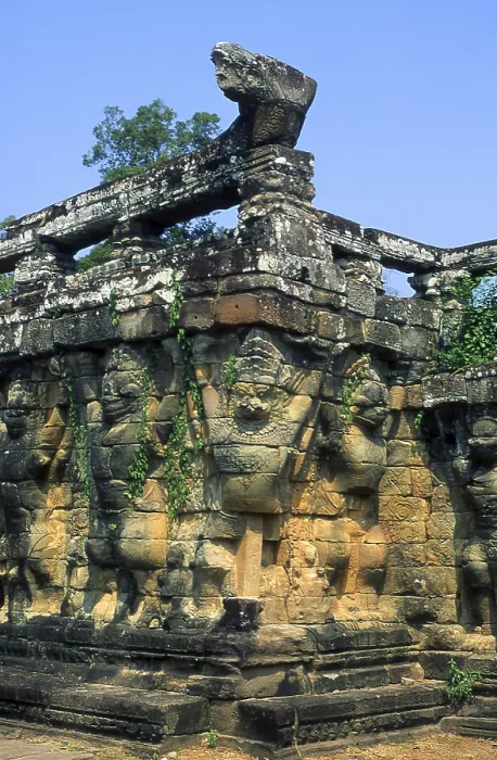 Framed Print : The Terrace of the Elephants was used by King Jayavarman VII to review his victorious army Framed Print : The Terrace of the Elephants was used by King Jayavarman VII to review his victorious army
