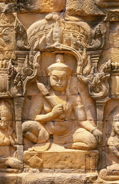 Framed Print : The Terrace of the Leper King was built during the reign of King Jayavarman VII
