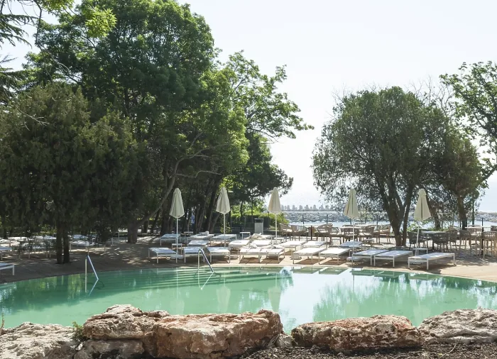 Framed Print : Territory of Sana Aquahouse hotel with swimming pools Framed Print : Territory of Sana Aquahouse hotel with swimming pools