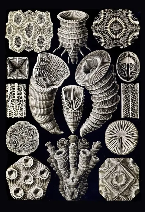 Framed Print : Tetracoralla, four-rayed star coral Framed Print : Tetracoralla, four-rayed star coral