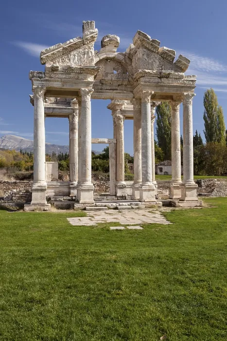 Framed Print : Tetrapylon in the ancient city of Aphrodisias