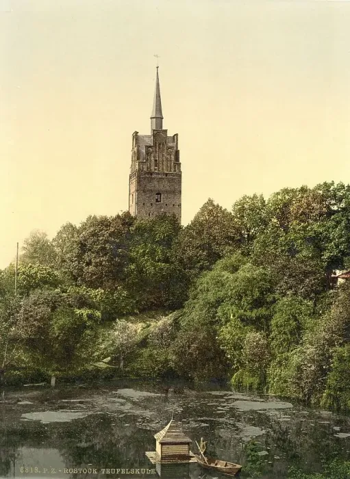 Framed Print : The Teufelskuhle in Rostock, Mecklenburg-Western Pomerania